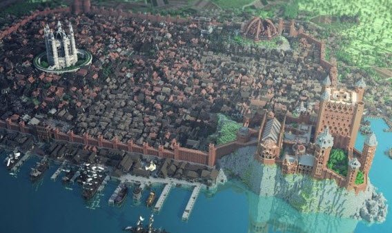 Niektóre światy, taki jak powyższa replika z Gry o Tron, są naprawdę imponujące