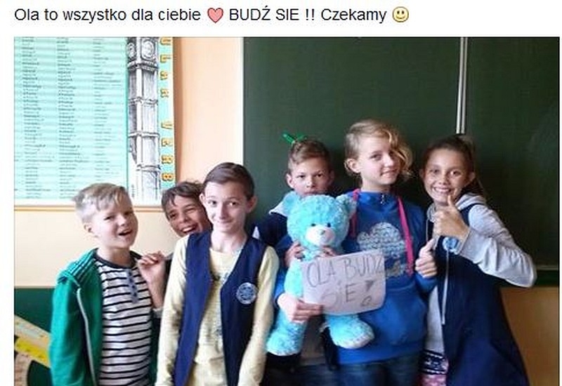 Fot. screen z otwartej grupy wsparcia na Facebook