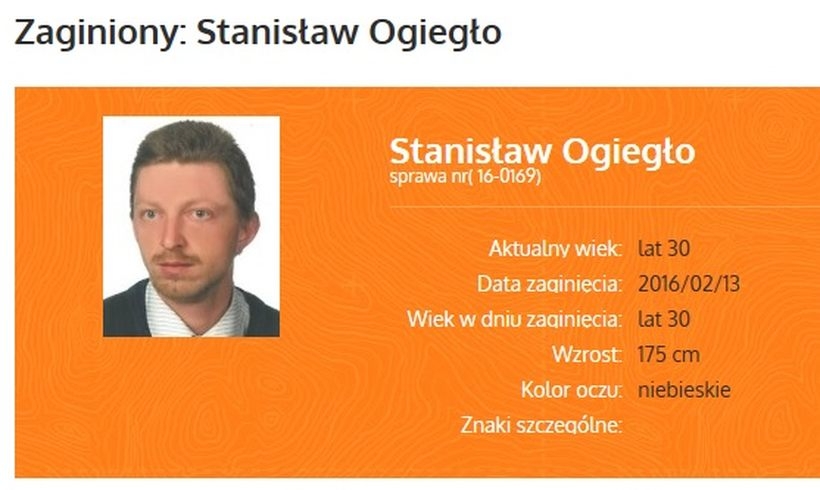 Fot. screen ze strony zaginieni.pl