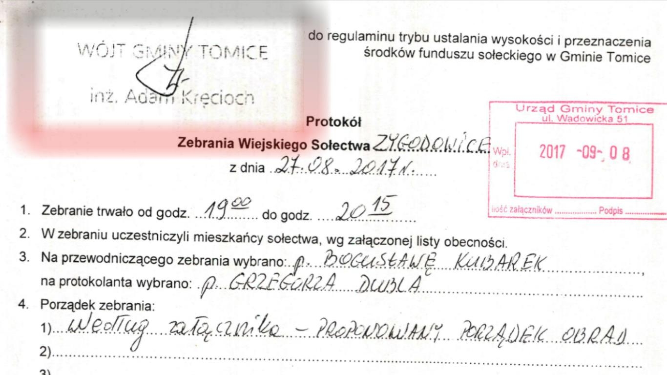 Fot. Grafika na podstawie BIP Urzedu Gminy w Tomicach