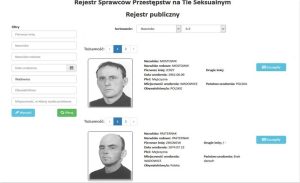 Fot. screen wykazu Ministerstwo Sprawiedliwości