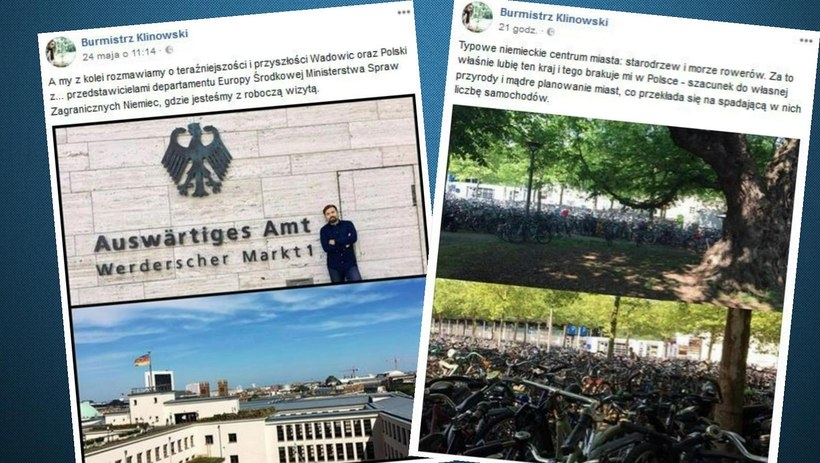 Fot. Wycinki z Facebooka burmistrza Klinowskiego