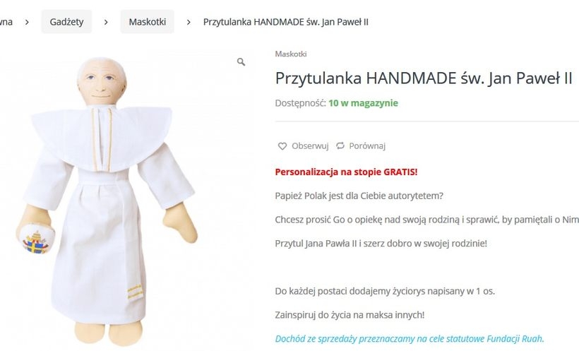Fot. screen ze sklepu Fundacji Ruah