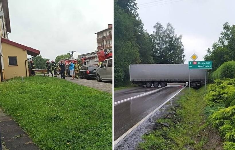 Fot. Facebook/ Alarmowo Kęty i Facebook/ Patrole, Suszarki, Wypadki...