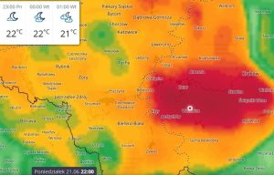 Fot. kadr z map pogodynka.pl