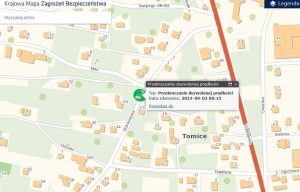 Fot. screen z Krajowej Mapy Zagrożeń Bezpieczeństwa