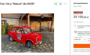 Fot. kadr z licytacji WOŚP na Allegro