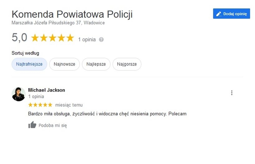 Fot. kadr z przeglądarki Google