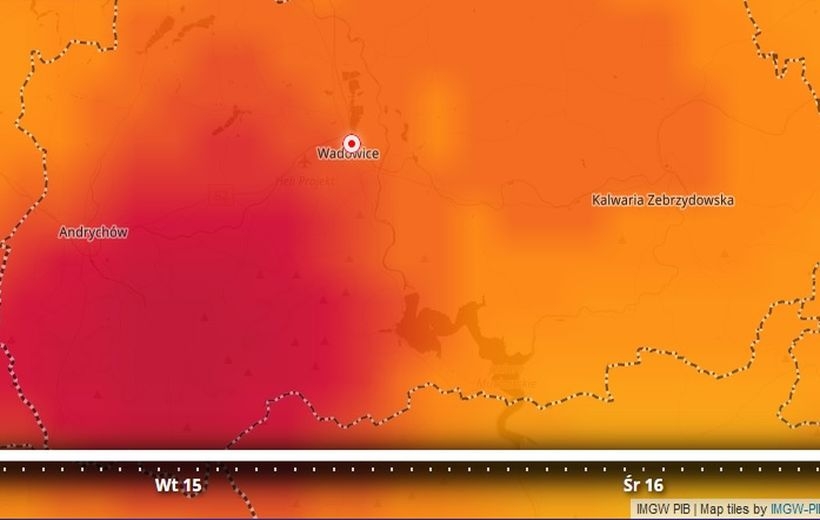 Fot. Screen z mapy IMGW