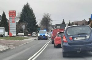 Fot. Facebook/ Utrudnienia na DK44