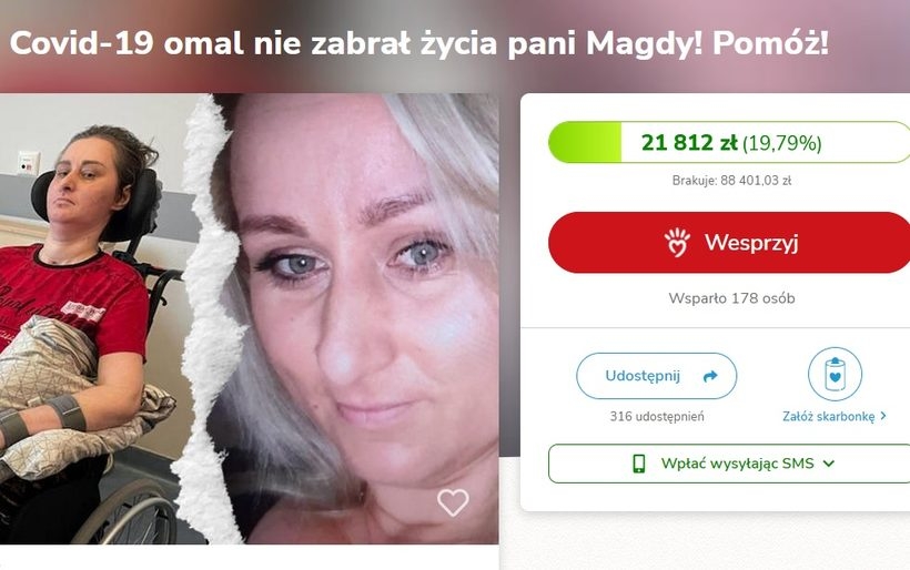 Fot. screen ze zbiórki na siepomaga.pl