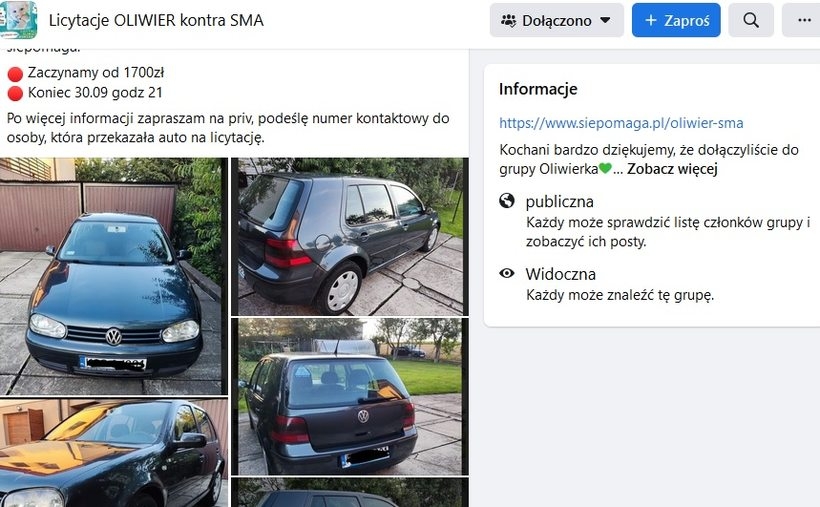 Fot. kadr ze strony zbiórki na Facebook