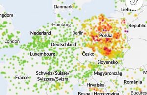 Fot. kadr z mapy Airly