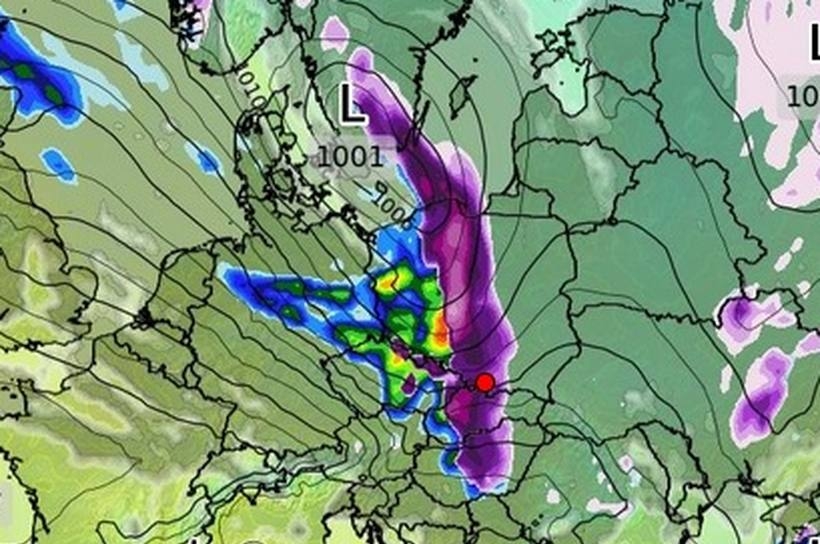 Fot. kadr z mapy wxcharts.com