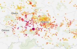 Fot. screen z mapy Airly