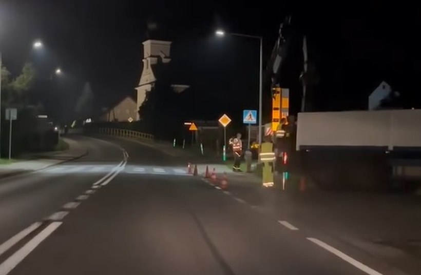 Fot. kadr z filmy na Facebook/ Patrole, Wypadki, Suszarki.../Dariusz