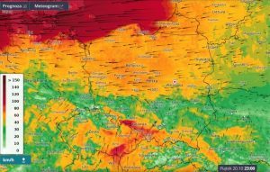 Fot. kadr z mapy IMGW