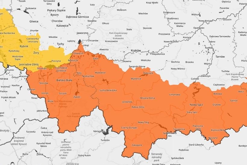 Fot. kadr z mapy IMGW