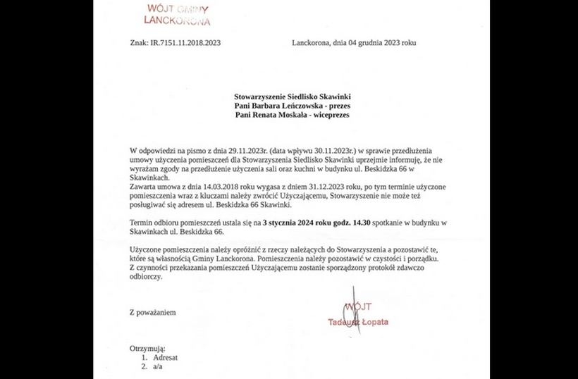 Fot. Facebook/ Stowarzyszenie Siedlisko w Skawinkach