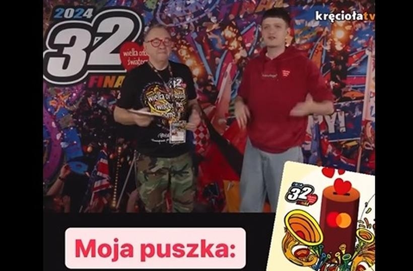 Fot. kadr z filmu na Facebooku WOŚP Wadowice