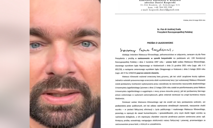 Fot. Facebook/ MateuszKlinowski