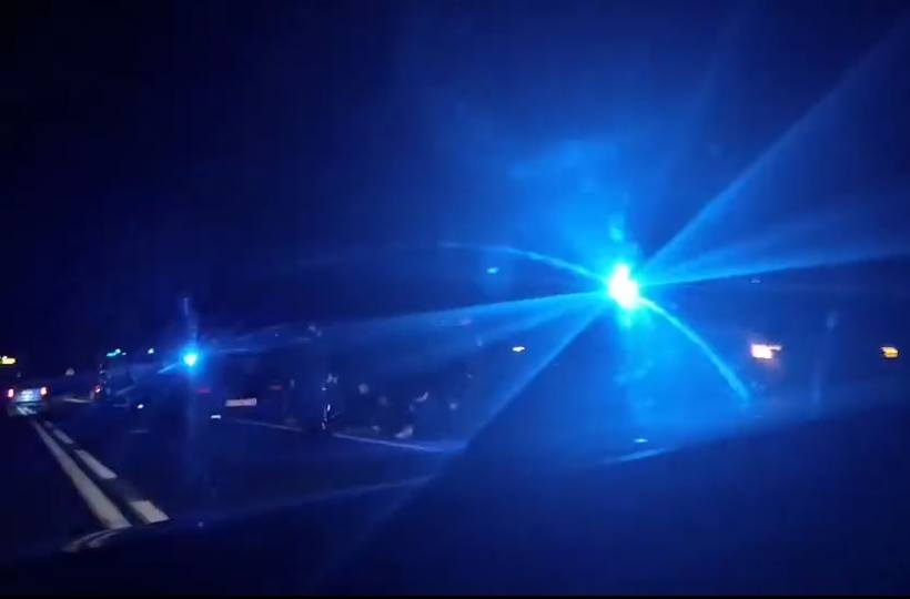 Fot. kadr z filmy na Facebook/ Beskidzki Informator Drogowy