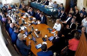 Fot. kadr z transmisji rady Miasta w Andrychowie